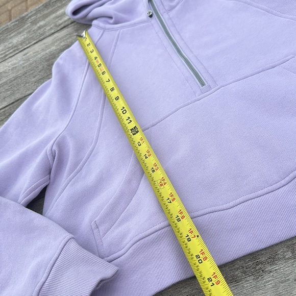 Lululemon Scuba Oversized 1/2 Zip Hoodie lilac Esther Size M/L NWOT - Picture 3 of 6